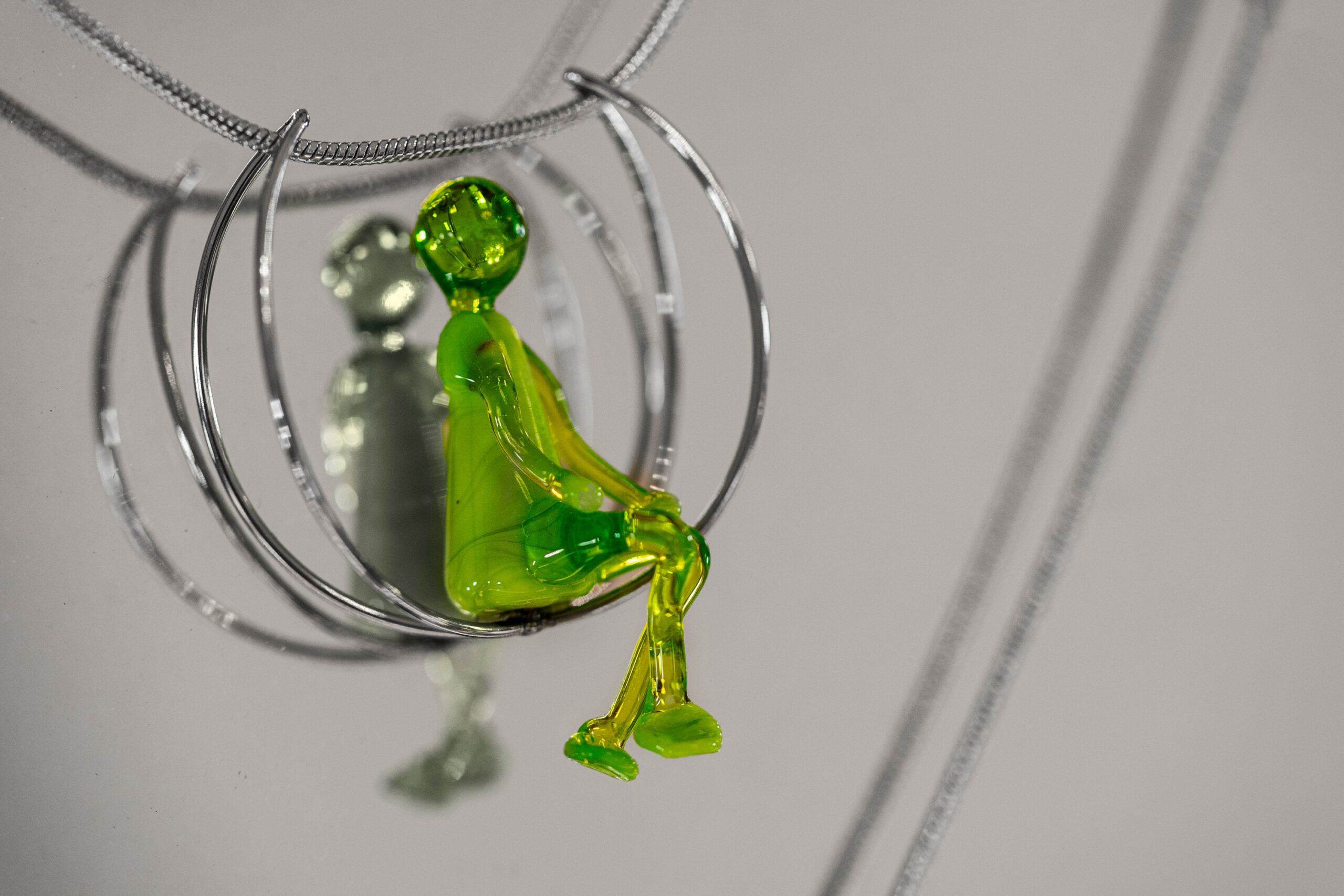 muránói üvegmedál